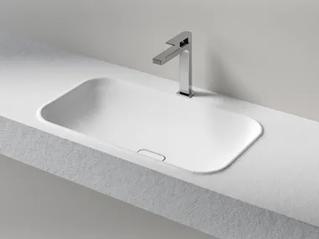 GOCCIA CONSOLLE - Inset rectangular washbasin by Edoné by Agorà - view 2